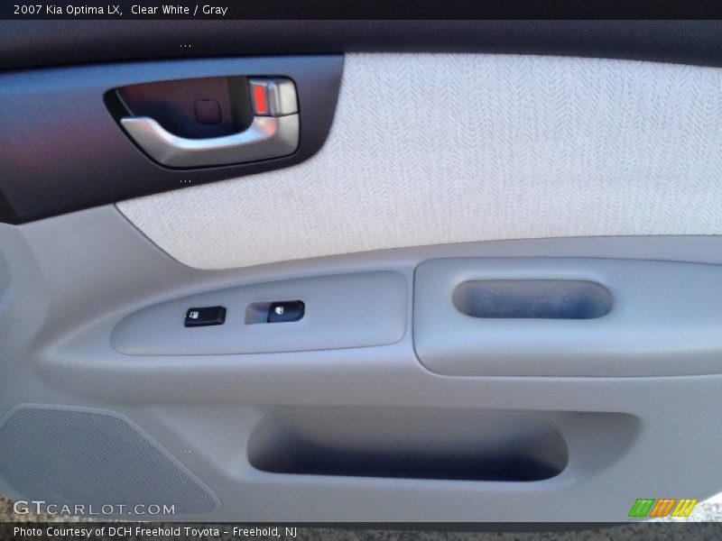 Clear White / Gray 2007 Kia Optima LX