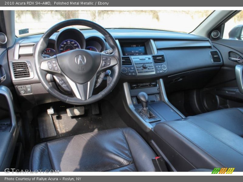 Polished Metal Metallic / Ebony 2010 Acura RDX SH-AWD