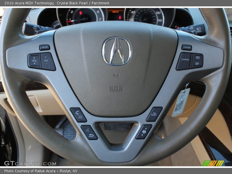 Crystal Black Pearl / Parchment 2010 Acura MDX Technology