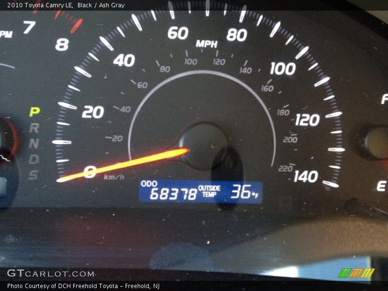 Black / Ash Gray 2010 Toyota Camry LE