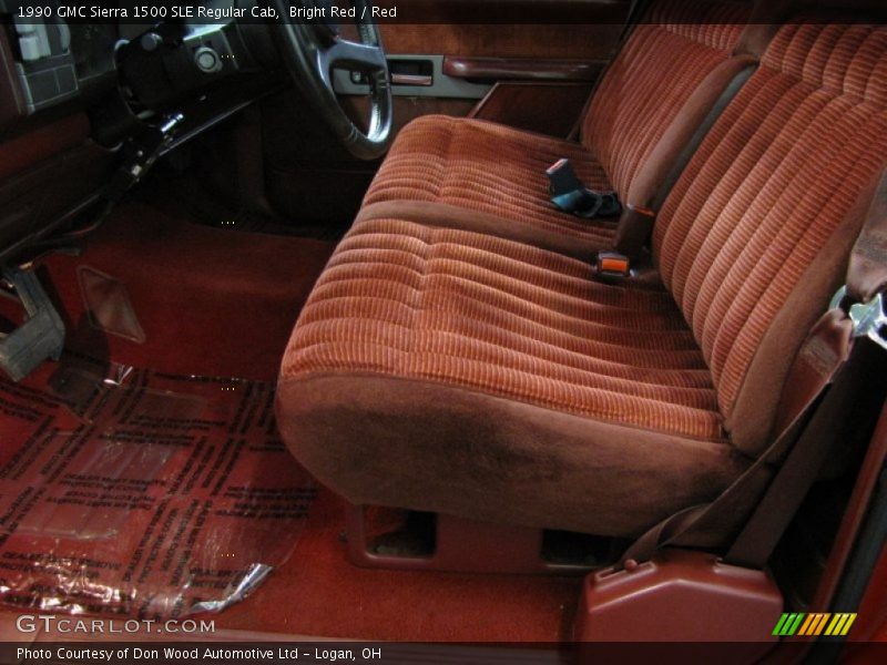 Bright Red / Red 1990 GMC Sierra 1500 SLE Regular Cab