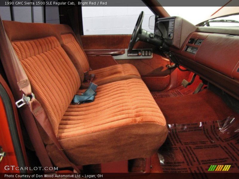  1990 Sierra 1500 SLE Regular Cab Red Interior