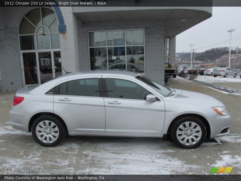Bright Silver Metallic / Black 2012 Chrysler 200 LX Sedan