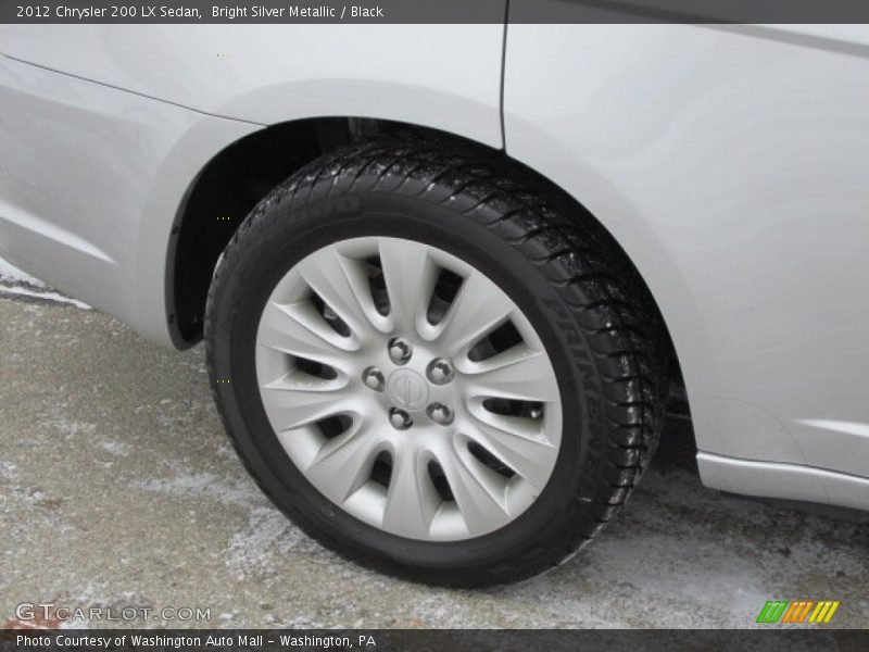 Bright Silver Metallic / Black 2012 Chrysler 200 LX Sedan