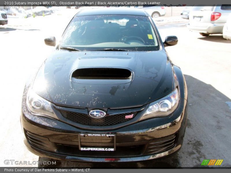 Obsidian Black Pearl / Black Alcantara/Carbon Black Leather 2010 Subaru Impreza WRX STi