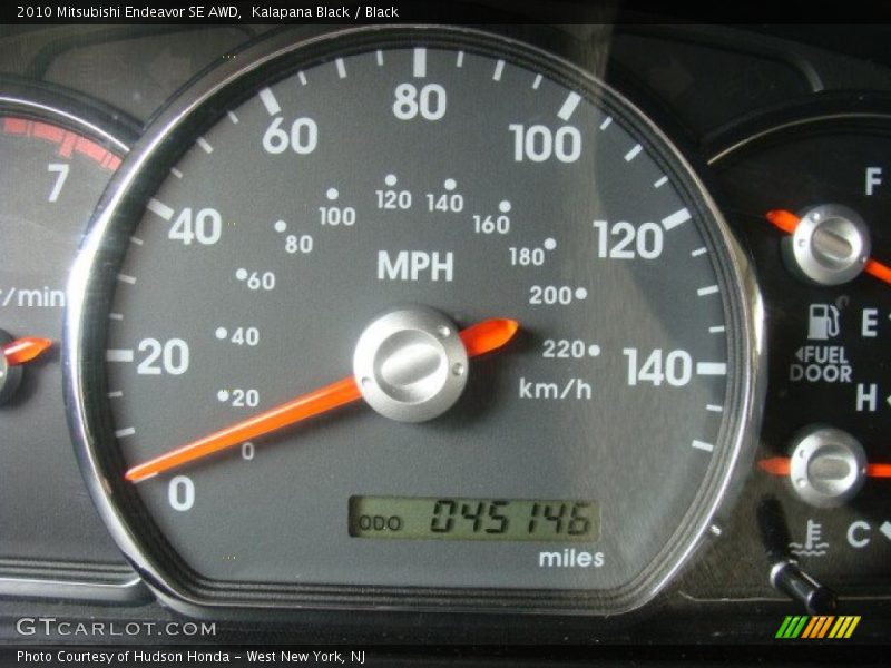 Kalapana Black / Black 2010 Mitsubishi Endeavor SE AWD