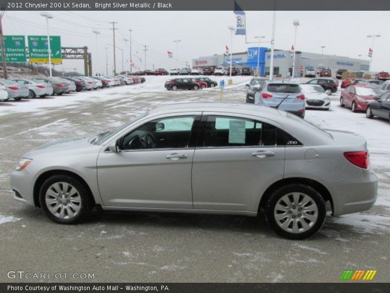 Bright Silver Metallic / Black 2012 Chrysler 200 LX Sedan