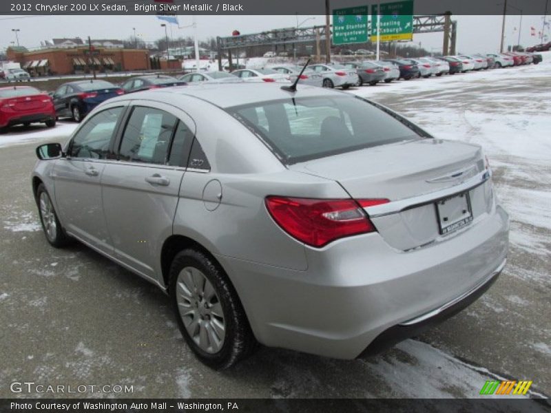 Bright Silver Metallic / Black 2012 Chrysler 200 LX Sedan