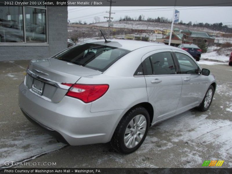 Bright Silver Metallic / Black 2012 Chrysler 200 LX Sedan
