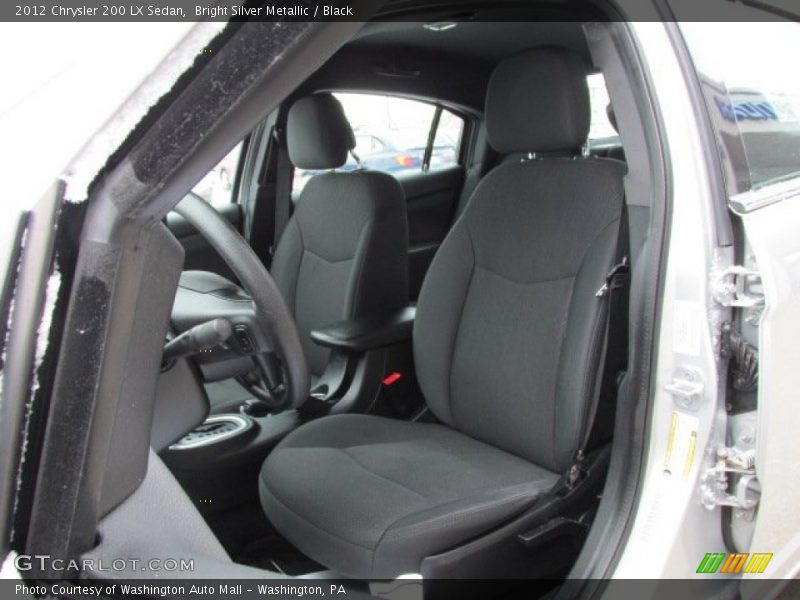 Bright Silver Metallic / Black 2012 Chrysler 200 LX Sedan