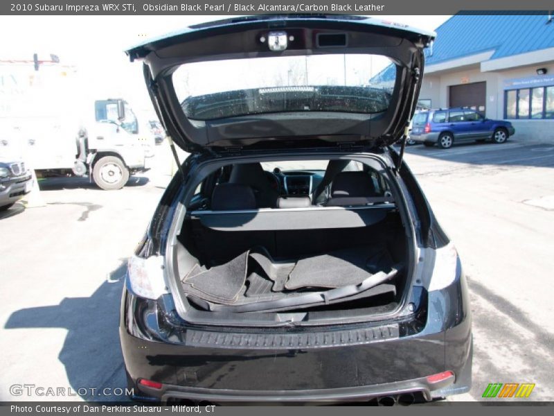 Obsidian Black Pearl / Black Alcantara/Carbon Black Leather 2010 Subaru Impreza WRX STi