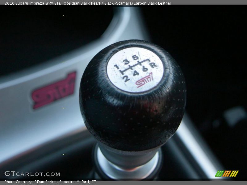 Obsidian Black Pearl / Black Alcantara/Carbon Black Leather 2010 Subaru Impreza WRX STi