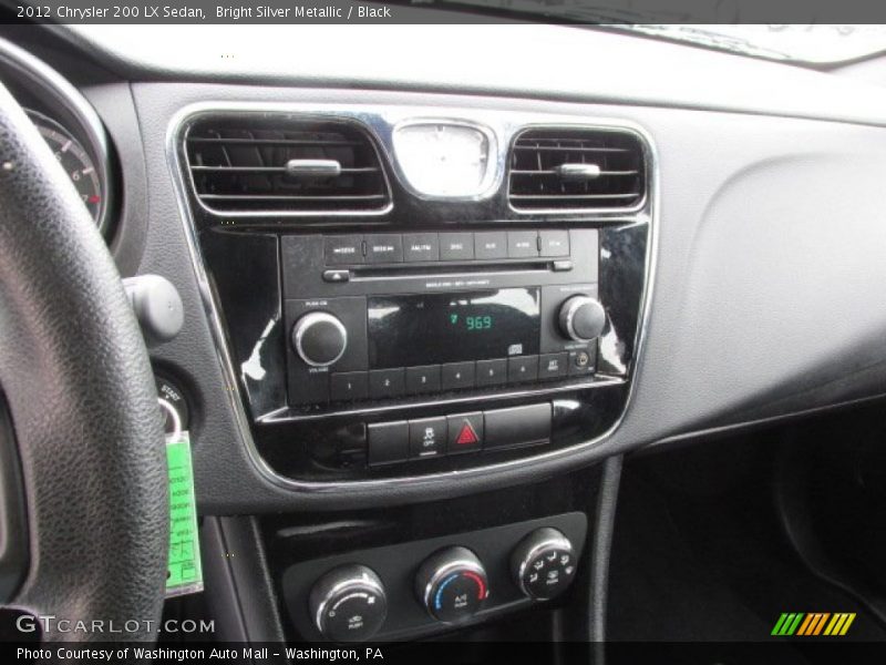 Bright Silver Metallic / Black 2012 Chrysler 200 LX Sedan