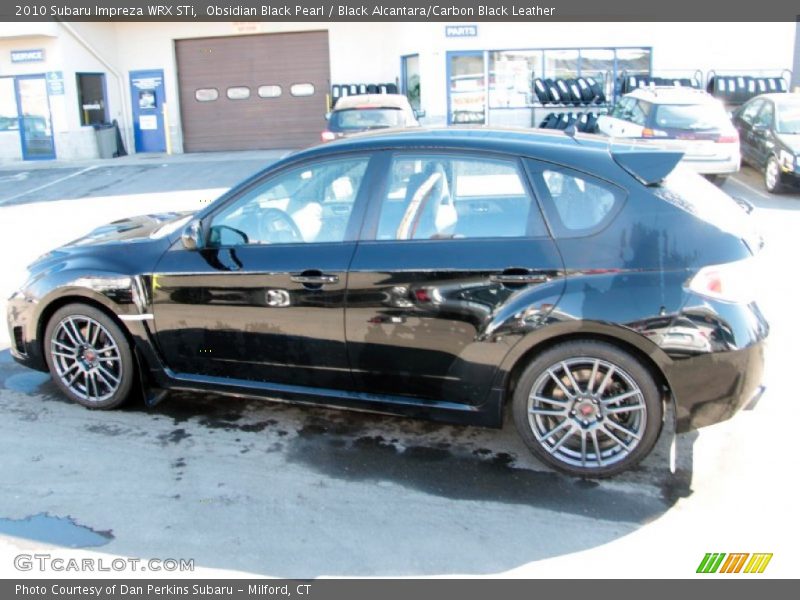Obsidian Black Pearl / Black Alcantara/Carbon Black Leather 2010 Subaru Impreza WRX STi
