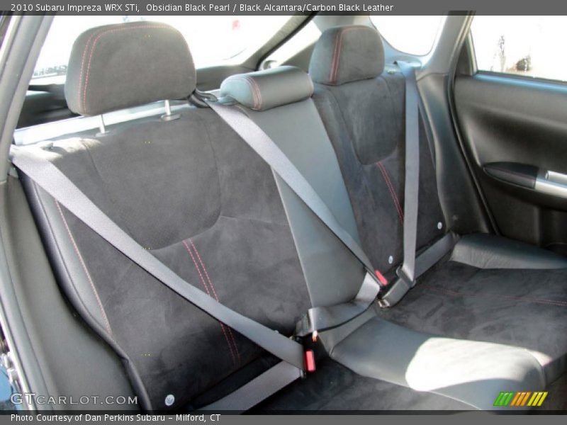 Obsidian Black Pearl / Black Alcantara/Carbon Black Leather 2010 Subaru Impreza WRX STi