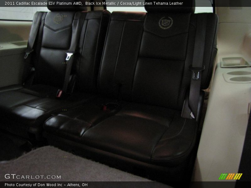 Black Ice Metallic / Cocoa/Light Linen Tehama Leather 2011 Cadillac Escalade ESV Platinum AWD