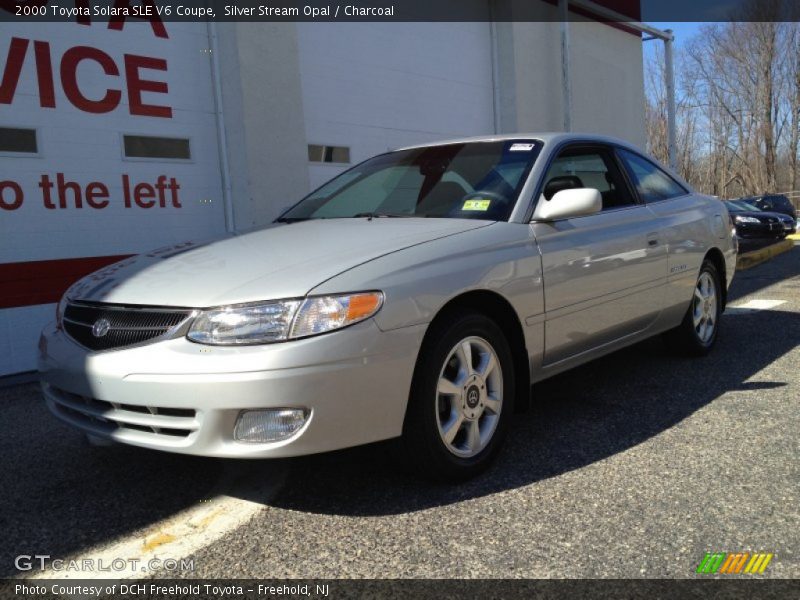 Silver Stream Opal / Charcoal 2000 Toyota Solara SLE V6 Coupe