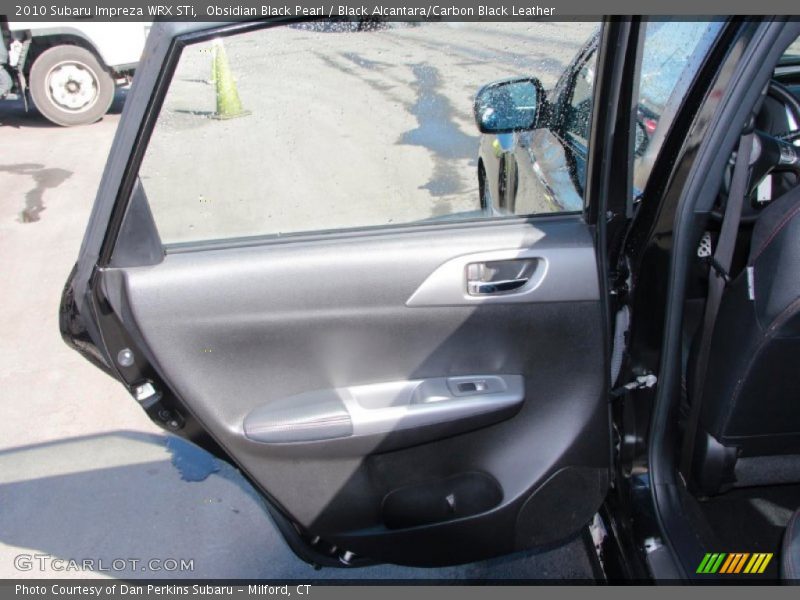 Obsidian Black Pearl / Black Alcantara/Carbon Black Leather 2010 Subaru Impreza WRX STi