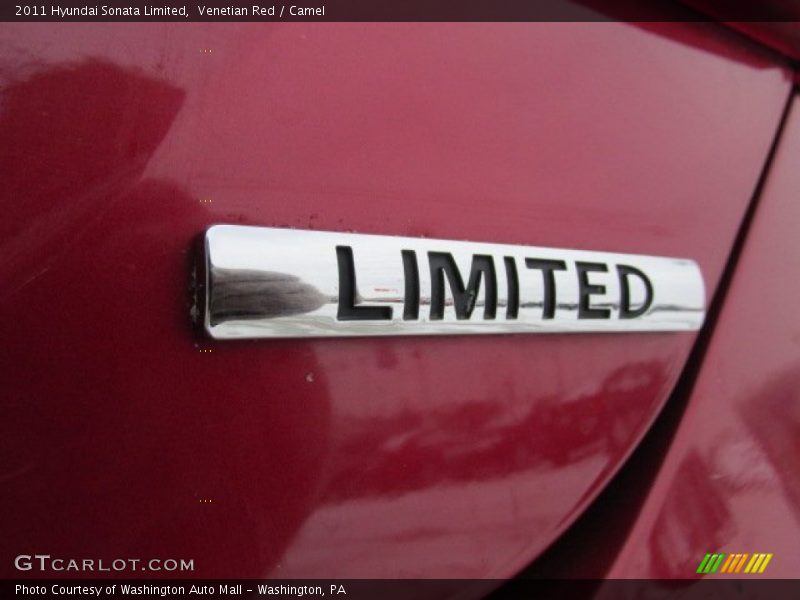 Venetian Red / Camel 2011 Hyundai Sonata Limited