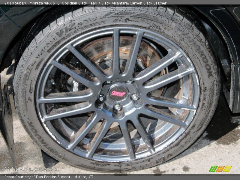 Obsidian Black Pearl / Black Alcantara/Carbon Black Leather 2010 Subaru Impreza WRX STi