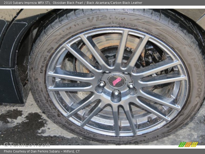 Obsidian Black Pearl / Black Alcantara/Carbon Black Leather 2010 Subaru Impreza WRX STi