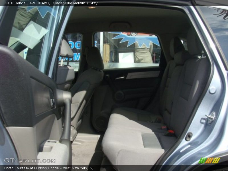 Glacier Blue Metallic / Gray 2010 Honda CR-V LX AWD