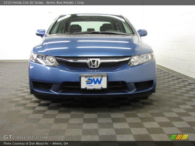 Atomic Blue Metallic / Gray 2010 Honda Civic EX Sedan