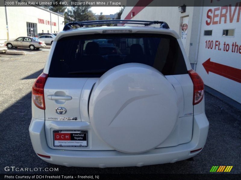 Blizzard Pearl White / Taupe 2008 Toyota RAV4 Limited V6 4WD