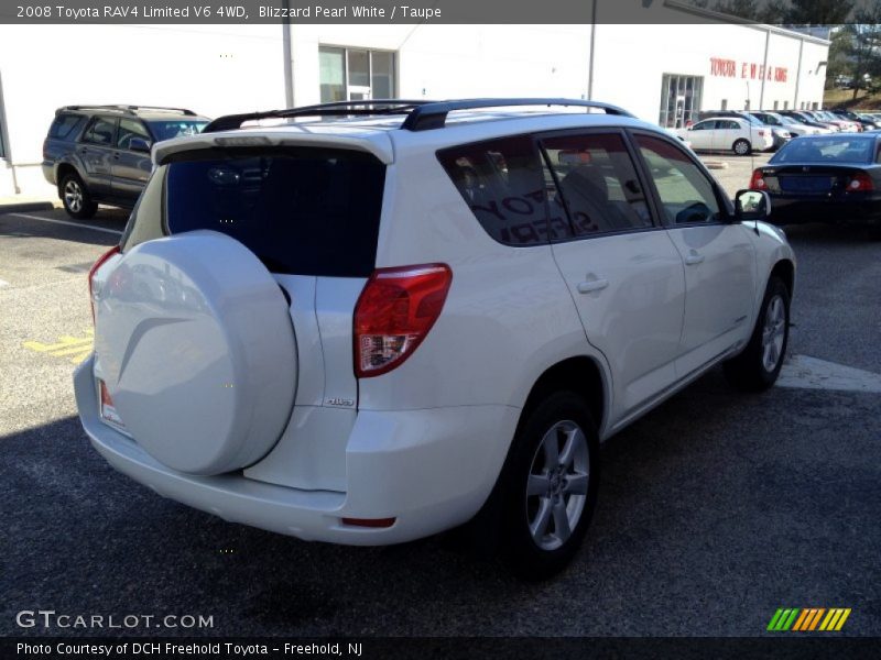 Blizzard Pearl White / Taupe 2008 Toyota RAV4 Limited V6 4WD