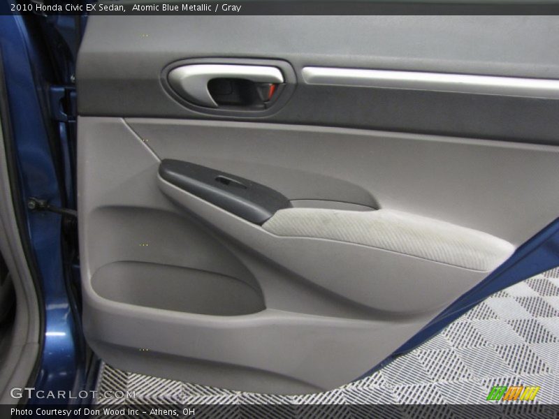 Atomic Blue Metallic / Gray 2010 Honda Civic EX Sedan