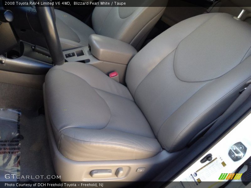 Blizzard Pearl White / Taupe 2008 Toyota RAV4 Limited V6 4WD