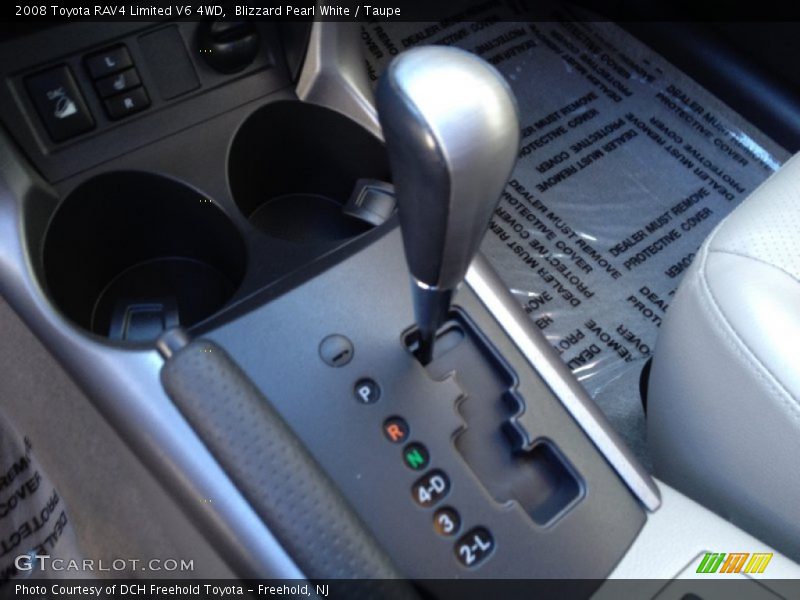Blizzard Pearl White / Taupe 2008 Toyota RAV4 Limited V6 4WD