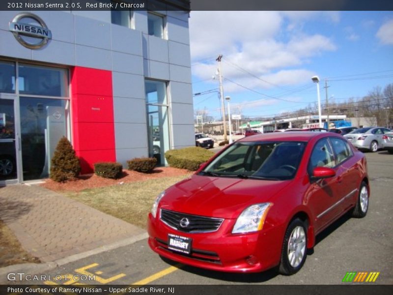 Red Brick / Charcoal 2012 Nissan Sentra 2.0 S