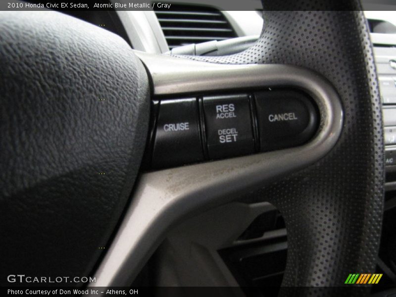 Atomic Blue Metallic / Gray 2010 Honda Civic EX Sedan