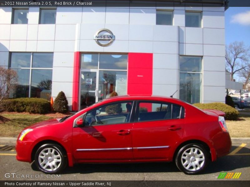 Red Brick / Charcoal 2012 Nissan Sentra 2.0 S