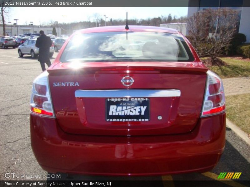 Red Brick / Charcoal 2012 Nissan Sentra 2.0 S