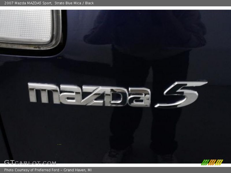 Strato Blue Mica / Black 2007 Mazda MAZDA5 Sport