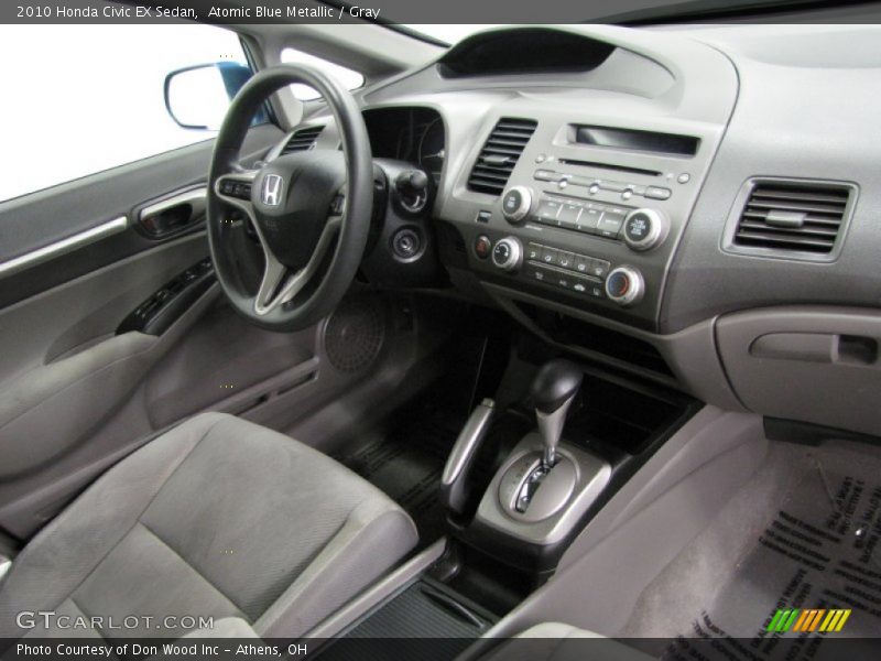 Atomic Blue Metallic / Gray 2010 Honda Civic EX Sedan