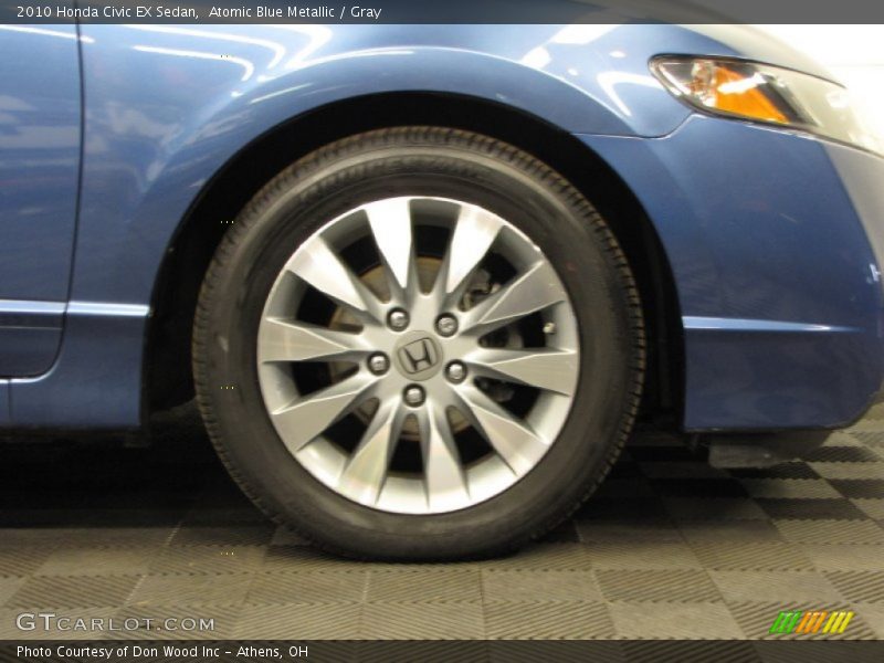 Atomic Blue Metallic / Gray 2010 Honda Civic EX Sedan