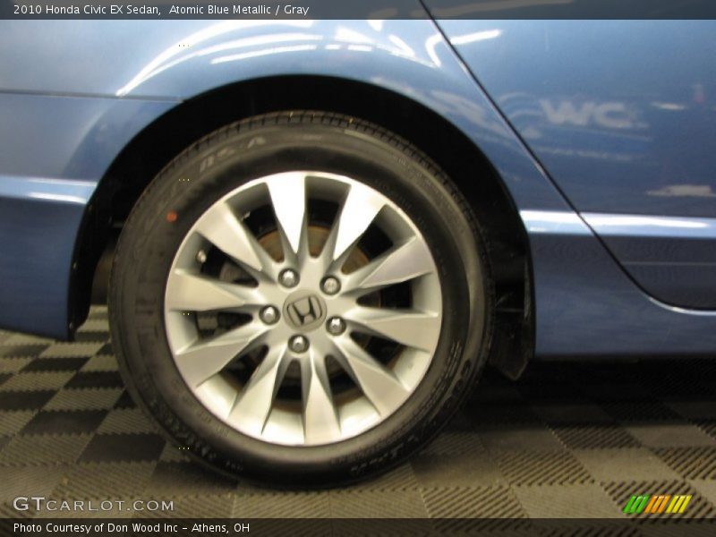 Atomic Blue Metallic / Gray 2010 Honda Civic EX Sedan