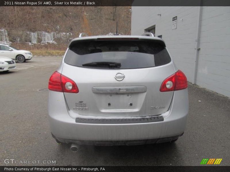 Silver Ice Metallic / Black 2011 Nissan Rogue SV AWD