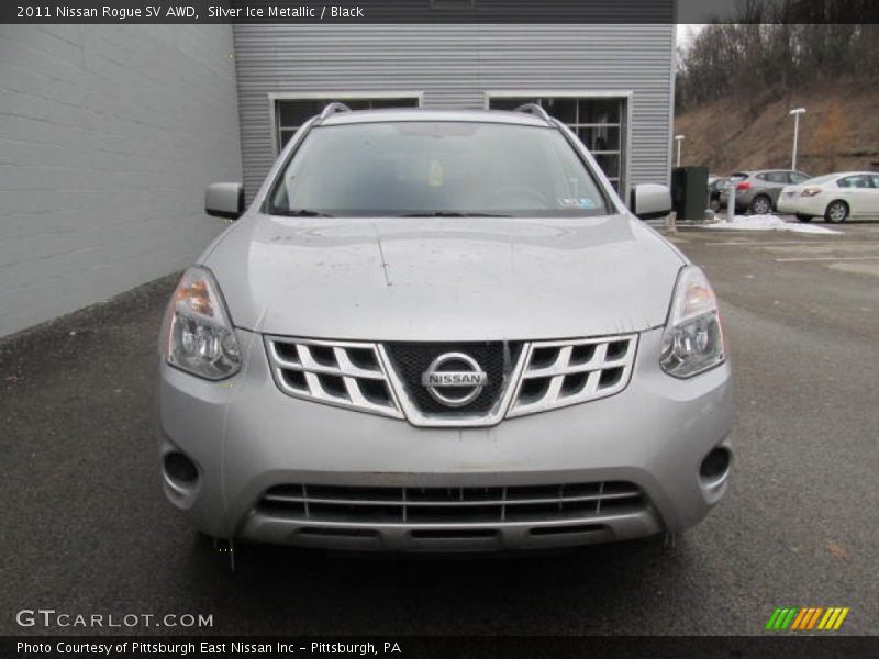 Silver Ice Metallic / Black 2011 Nissan Rogue SV AWD