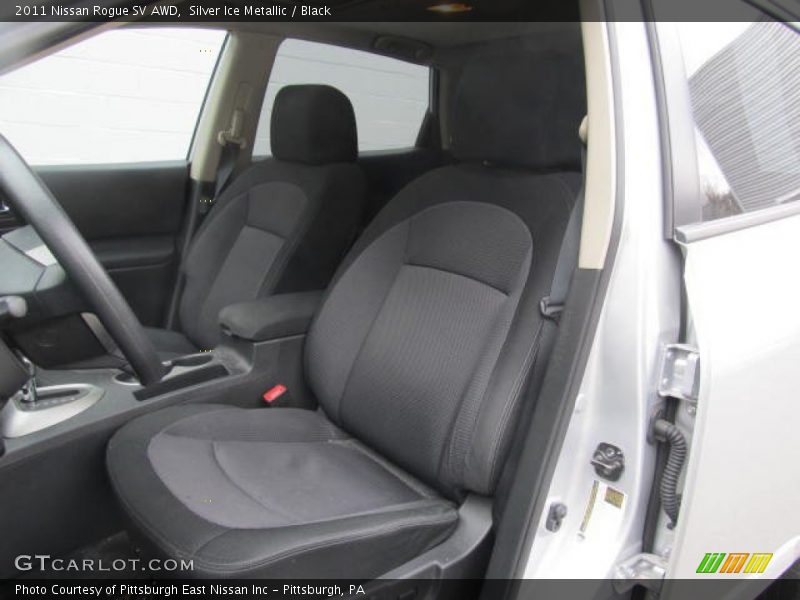 Silver Ice Metallic / Black 2011 Nissan Rogue SV AWD