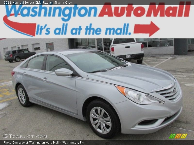 Radiant Silver / Gray 2012 Hyundai Sonata GLS