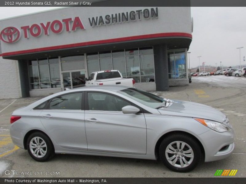 Radiant Silver / Gray 2012 Hyundai Sonata GLS