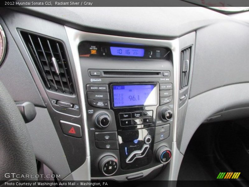 Radiant Silver / Gray 2012 Hyundai Sonata GLS