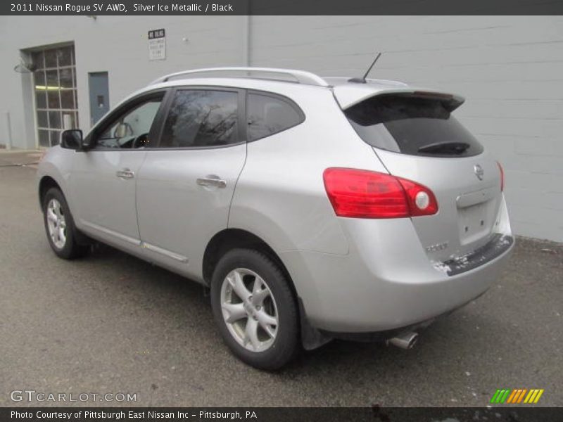 Silver Ice Metallic / Black 2011 Nissan Rogue SV AWD