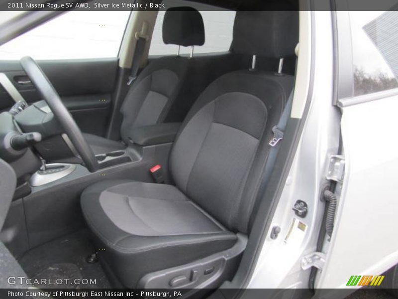 Silver Ice Metallic / Black 2011 Nissan Rogue SV AWD