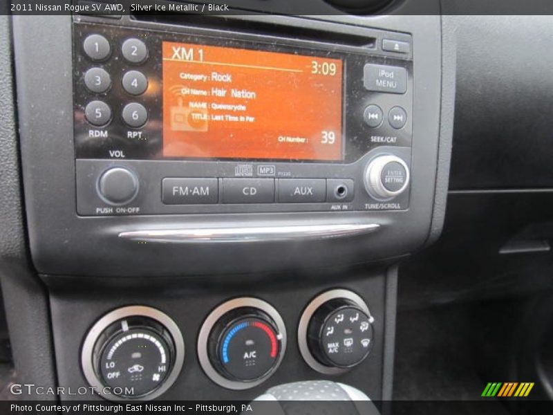 Silver Ice Metallic / Black 2011 Nissan Rogue SV AWD