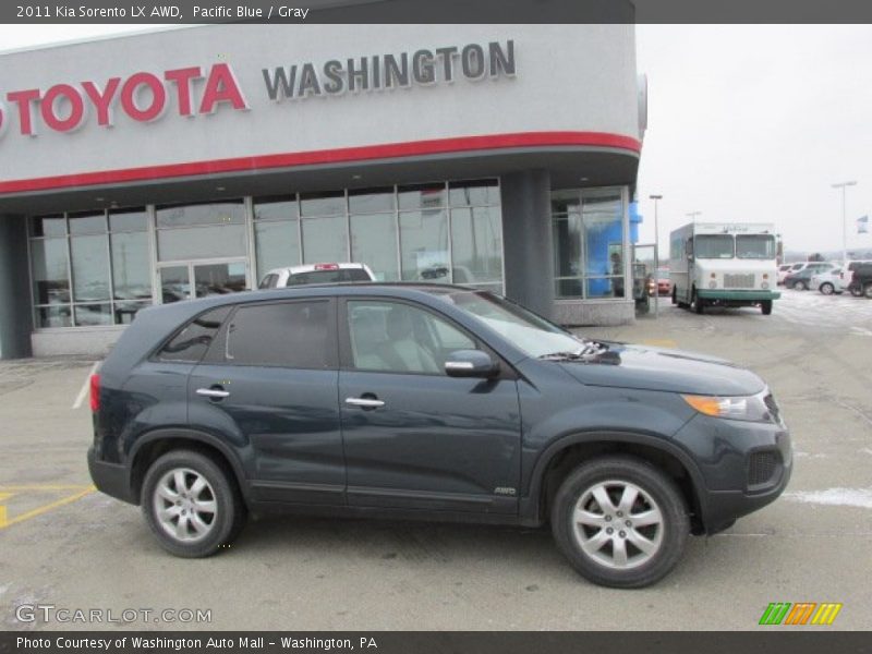 Pacific Blue / Gray 2011 Kia Sorento LX AWD